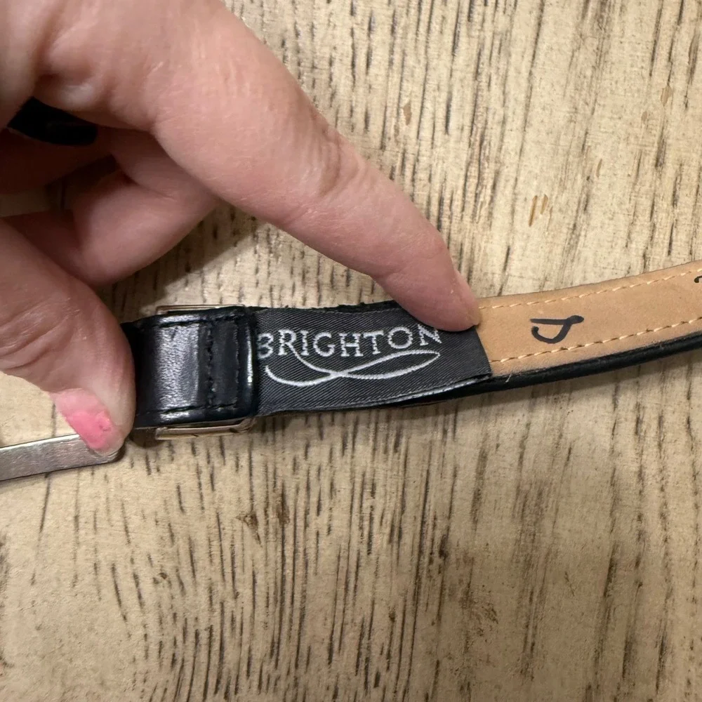 Brighton Women's Leopard Print Leather Belt Silver‎ Buckle Size 30 B7903